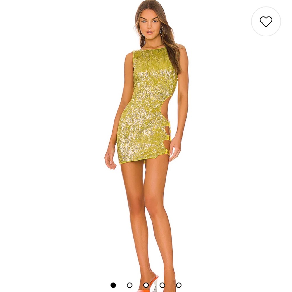 Camila Coelho Alana Mini Dress in Limoncello XS
